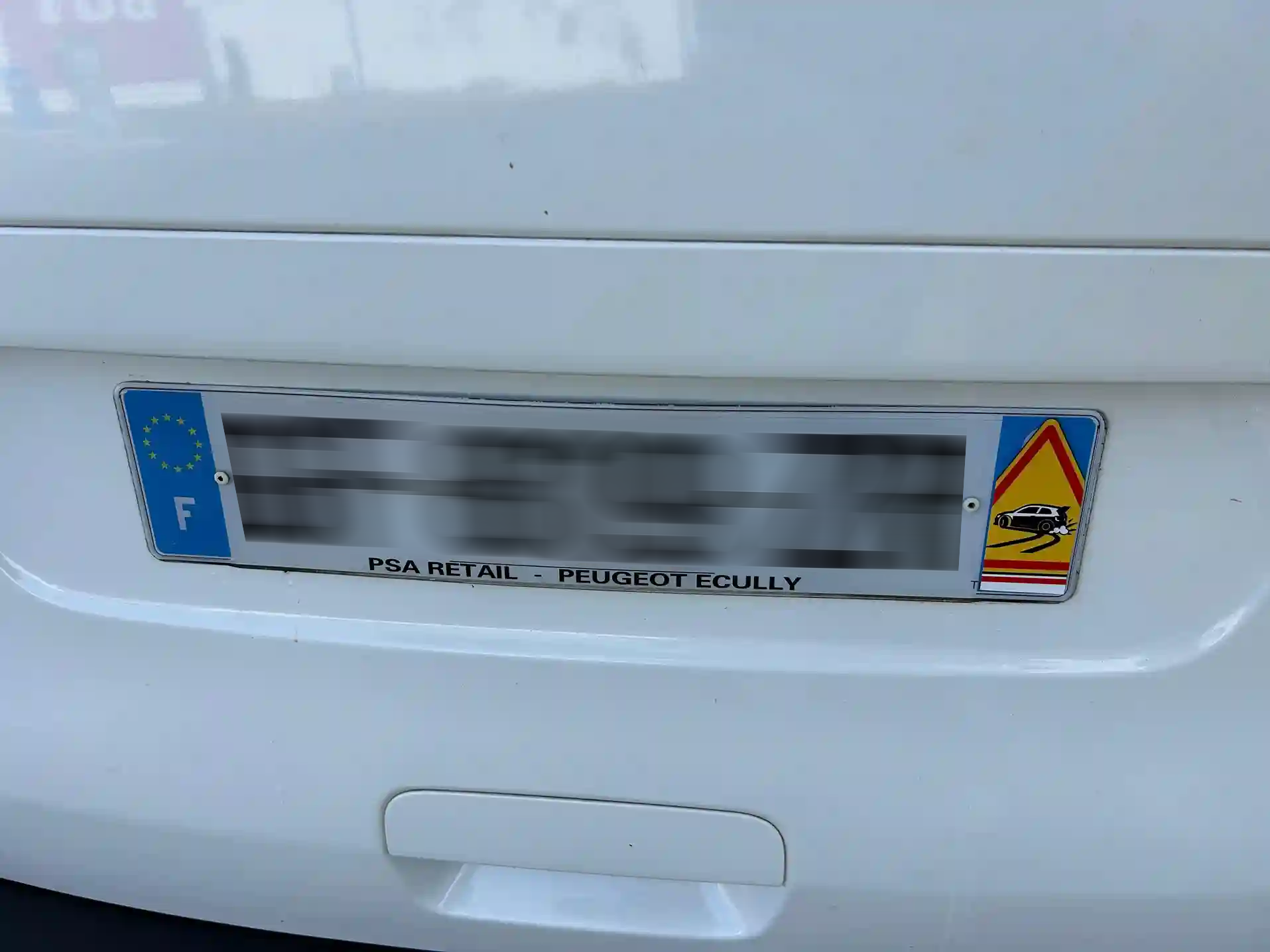 Plaque d'immatriculation camionnette logo La Fine éuipe